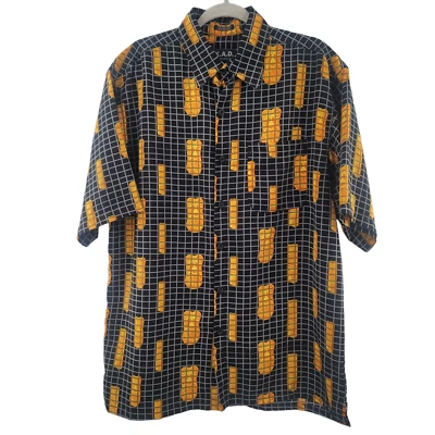 K.A.D. Camisa informal con botones delanteros Clothing Co. para hombre talla L ropa de resort hawaiana Foto 1 de 4