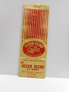 Vintage - OCEAN BLEND Coffee - THE OCEAN BLEND TEA COMPANY Grinding Machine Bag - Picture 1 of 4