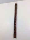 Antique Handmade Hand Painted Wooden Flute 12.75”Green Top