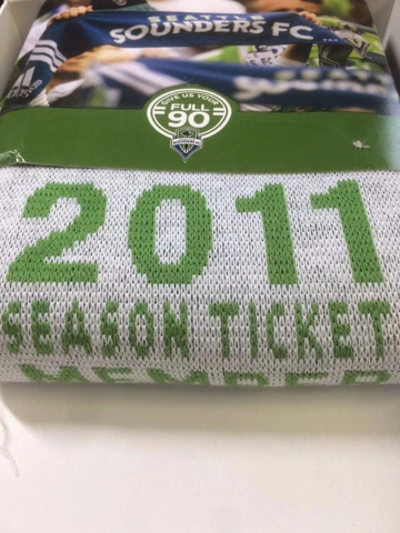 2011 Seattle Sounders FC STH Scarf Season Ticket Member MLS Soccer Cover