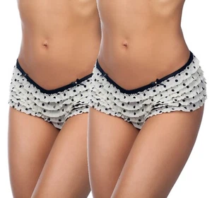 Honeydew Intimates Low Rise Ruffle Chiffon Tier Rumba Boyshort Panties 007-28 - Picture 1 of 9