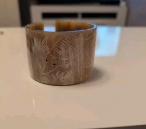 Buffalo Horn Cuff Bracelet Bangle - Picture 1 of 4