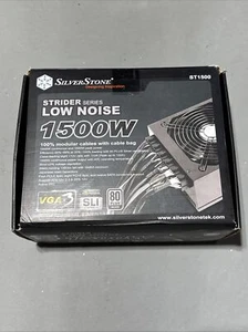 SilverStone ST1500 Strider Series 1500W 80 Plus Silver Box & Manual - Picture 1 of 2