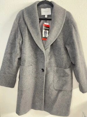 Derek Lam 10 Crosby Women's Oversized Wool Coat Gray Size Medium New With Tag - Image 1 of 3
