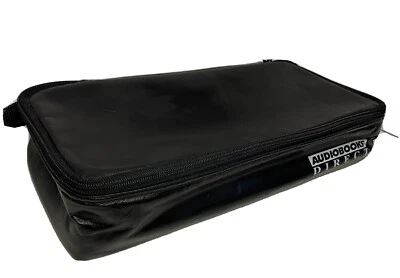 Audiobooks Direct Vtg Soft Zippered Cassette Case Holds 15 Plus EUC - Image 1 of 4