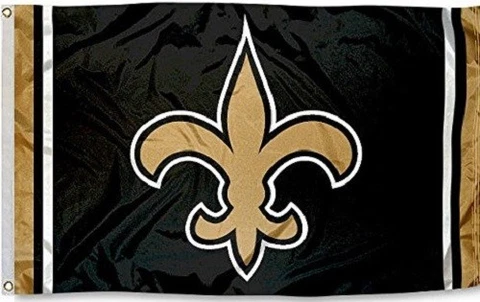New Orleans Saints Football Flag ~ Large 3'X5' ~ NFL ~ FREE SHIPPING Cover