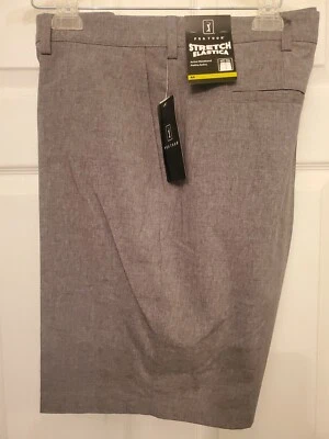 Pantalones cortos elásticos de golf PGA (gris) talla (44) Foto 1 de 4