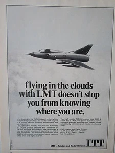 6/1973 PUB LMT BOULOGNE ITT AVIATION RADAR TACAN BEACON NAVAID SYSTEM MIRAGE AD - Imagen 1 de 1
