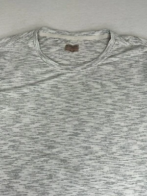 Camiseta para hombre Mondetta Performance + manga corta gris de lujo a rayas talla L Foto 1 de 4