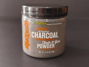 Tooth & Gum Powder inVitamin Activated Charcoal Cinnamon Flavored - Picture 1 of 2