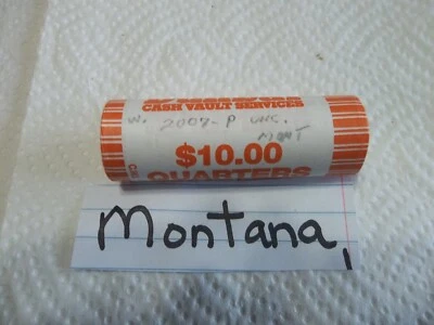 2007 Montana  P State quarter roll mint roll - Image 1 of 3