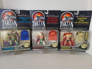 Lot of 3 Tarzan Epic Adventures Earth's Core Dino City Gold Conqueror Mars  MIB - Picture 1 of 11