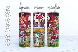 Super Bowl VLIII Chiefs 20oz 2023 Champions Tumbler Cup With Lid - Picture 1 of 1
