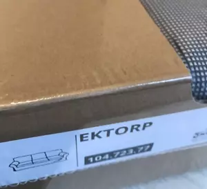 IKEA EKTORP Remmarn hellgrau 3-Sitzer Sofabezug 104.723.77 NEU/VERSIEGELT - Bild 1 von 5