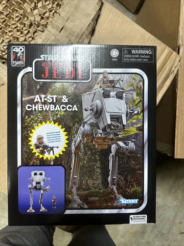 Star Wars The Vintage Collection AT-ST & Chewbacca Figure in stock Cover