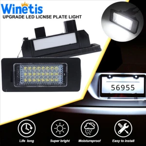24-LED License Plate Number Lights White For BMW E90 M3 E92 E70 E39 F30 E60 E61 - Picture 1 of 9