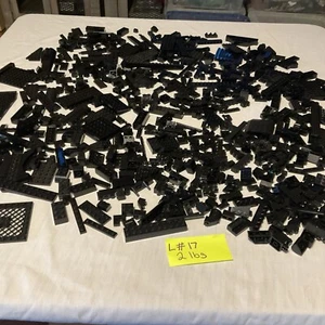 Legos Vintage Bricks Black Miscellaneous Tiles, Pieces & Parts Lot 2 Lb - Picture 1 of 11