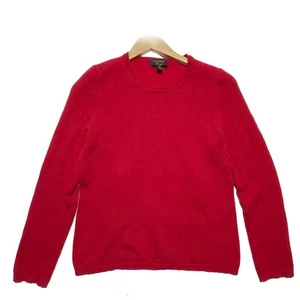 Suéter Charter Club Para Mujer Rojo Cachemira Talla M Manga Larga Cuello Redondo Lujo - Imagen 1 de 7