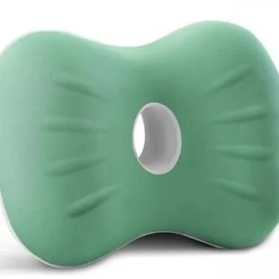 Green Pillow for Side Sleepers Hip Pain Memory Foam Cushion for Sciatica New Bag - Image 1 of 4