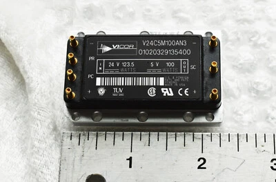 NEW Vicor V24C5M100AN3  Micro DC/DC Converter IN- 24V 123W   OUT- 5V 100W - Image 1 of 4