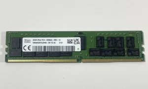 SK Hynix 32GB PC4-3200AA 2RX4 RDIMM HMA84GR7DJR4N-XN ECC SERVER RAM - Picture 1 of 3