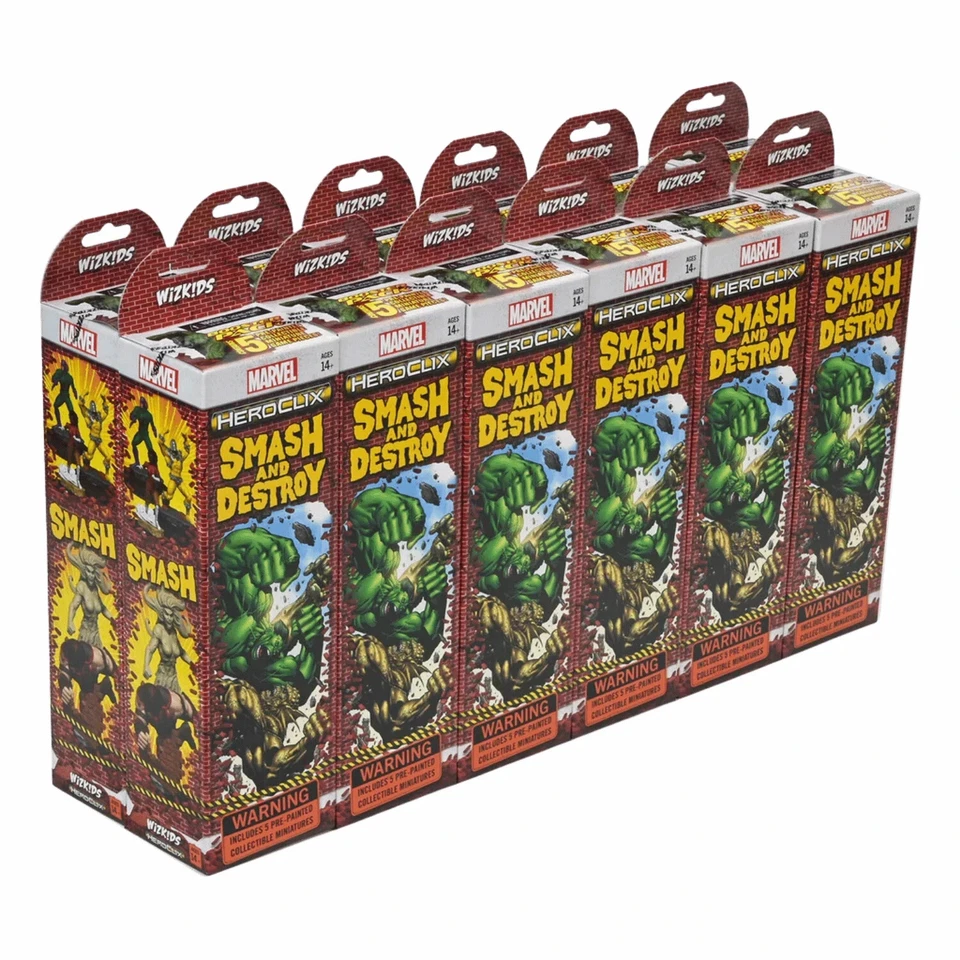 Marvel HeroClix: SMASH AND DESTRUY Booster Brick (12 Boosters) SELLADO Foto 1 de 1