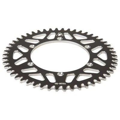 Piñón trasero de aluminio Tusk 50 dientes negro para KAWASAKI KX KLX KDX Foto 1 de 2