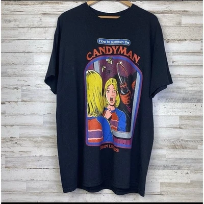 Camiseta Candyman Farewell to the Flesh para Hombres XL Negra Película de Terror Arte Pop Camiseta Foto 1 de 4