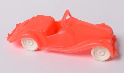 Carro de brinquedo vintage de plástico vermelho MG Inglaterra feito nos EUA - Imagem 1 de 4