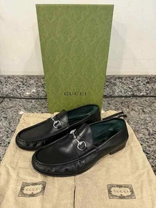 Mocasines Gucci 1953 Horsebit negros con protectores EE. UU. 9,5 SPB-TS 350024 - Imagen 1 de 16