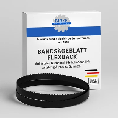 Bandsägeblatt Birke® Premium Flexback 1070-2500mm6-16mm6ZpZ Hartholz Langlebig - Bild 1 von 4