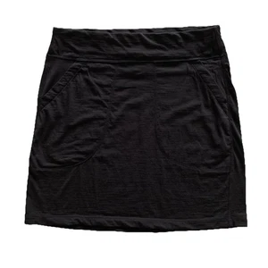 Icebreaker Yanni Cool Lite Skirt Women's Small Black Merino Blend Knee Length - Picture 1 of 7