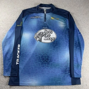 Bass Pro Shops Johnny Morris Long Sleeve Fishing Shirt Blue Men’s Size XL - Picture 1 of 8