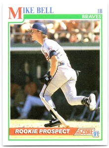 Mike Bell Score sports #375 Baseball RC Atlanta Braves - Picture 1 of 2