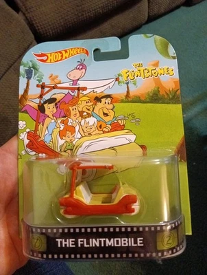 2013 Hot Wheels Retro Entertainment THE FLINTSTONES The Flintmobile  NIP - Image 1 of 2