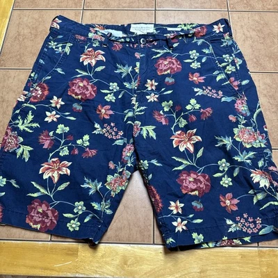 Ralph Lauren Denim & Supply Shorts Mens Sz 36 x 10 Blue Floral Hawaiian Board - Image 1 of 4