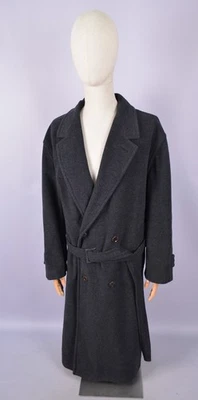 Mens Hugo Boss Mondial Pure Wool Grey Double Breasted Overcoat Size EU54 XL - Image 1 of 4