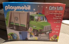 Playmobil City Life Green Recycling Truck #5679 - NEW, Sealed Box