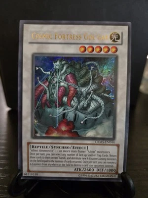 Cosmic Fortress Gol’Gar CRMS-EN044 Unlimited Ultimate Rare, NM - Image 1 of 2