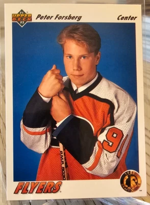 1991-92 Upper Deck Peter Forsberg RC #64 Philadelphia Flyers - Image 1 of 2