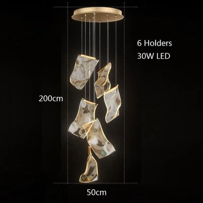 Люстра гостиничная освещение светодиодный подвесной светильник кухня лестница лампа бар потолочная подвеска - Изображение 1 из 4