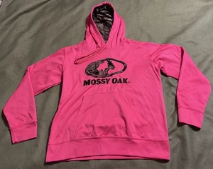 Vintage "MOSSY OAK" HOT PINK HOODIE MÄDCHEN S (4-6) small HOODY Jagd SEHR SCHÖN - Bild 1 von 4