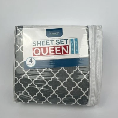 Interiors by Design Queen Sheet Set 4 Pieces New with Tags Foto 1 de 2