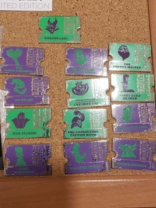 DISNEY MICKEY'S CIRCUS SINISTER SIDESHOW TICKETS *COMPLETE 13 PIN SET* - Picture 1 of 1