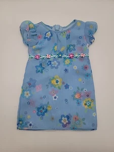 American Girl Puppe Frühling Blumen Kleid blau  - Bild 1 von 3