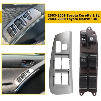 Interruptor de controle de energia para janela AUTO frontal driver ajuste 2003-08 Pontiac Vibe 88970397 - Imagem 1 de 4