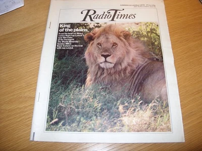 Vintage RADIO TIMES wc 22nd May 1976 - Great Retro BBC 1970s TV & Radio Guide - Image 1 of 2