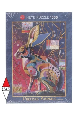 PUZZLE ANIMALI HEYE CONIGLI PRECIOUS ANIMALS EVER ALERT 1000 PZ - Immagine 1 di 2