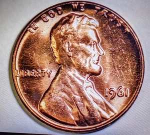 1961 Lincoln Memorial Cent DDO Error Machine Doubling AU / BU RD Choice Penny 💯 - Picture 1 of 7