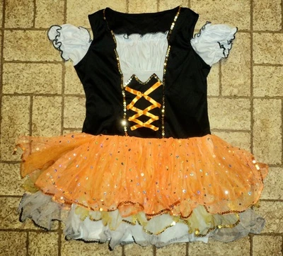 Leg Avenue Girl's Candy Corn Witch Halloween Costume. Sz. Med. 7-8. - Image 1 of 4